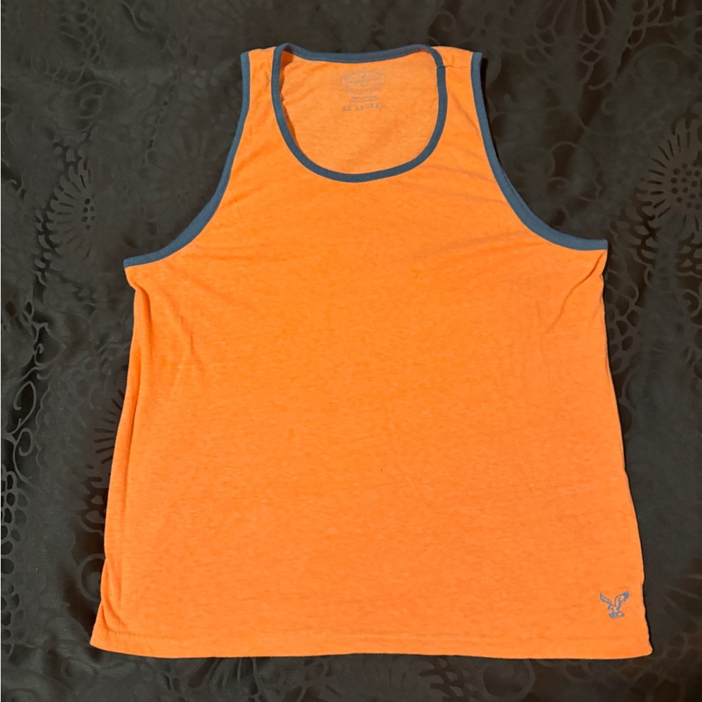 Men's American Eagle Outfitters Orange Tank Top Size Large